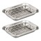 mDesign Kitchen Soap Dish Tray - Drainage Grid & Holder, 2 Pack